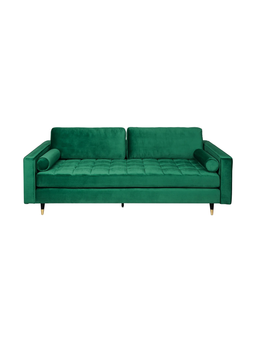 
Canapé 3 places en velours « Cozy Velvet » - Vert émeraude