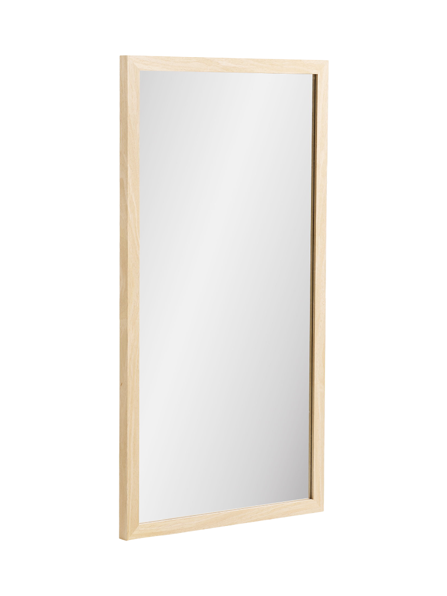 
Miroir mural rectangulaire « Scottdale » avec cadre en bois - 45 x 75 cm