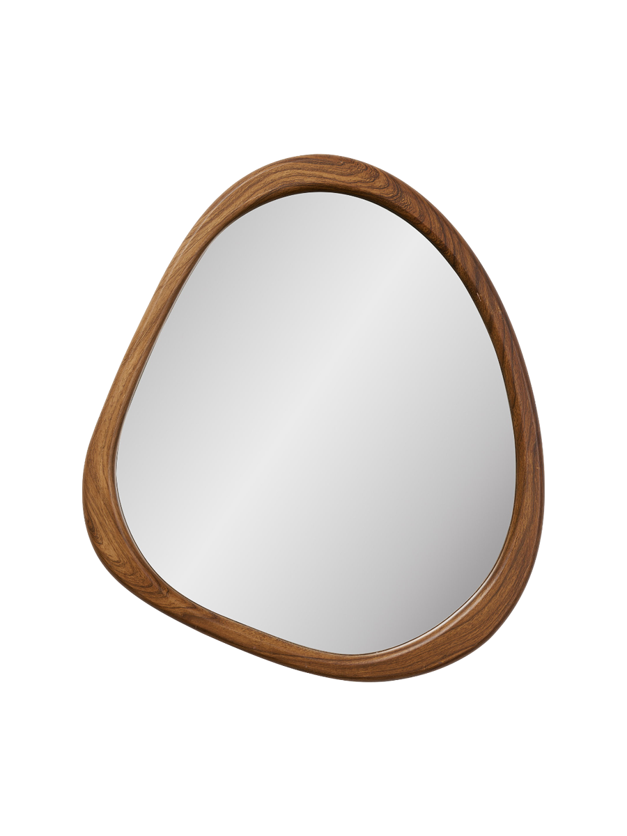 
Specchio da parete di design «Luxon» con cornice in legno - 44 x 48 cm