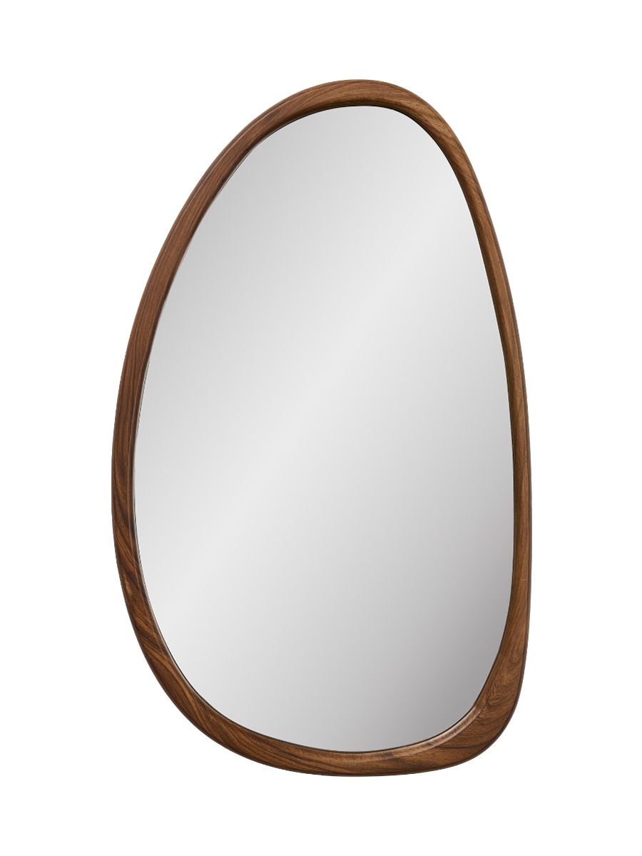 
Specchio da parete di design «Luxon» con cornice in legno - 38.5 x 64.5 cm