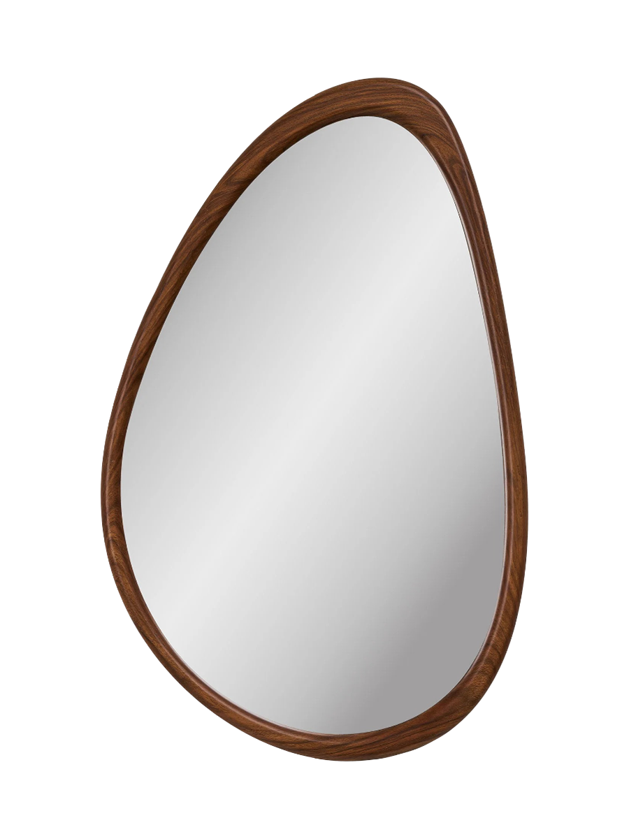 
Miroir mural design « Luxon » avec cadre en bois - 38.5 x 64.5 cm