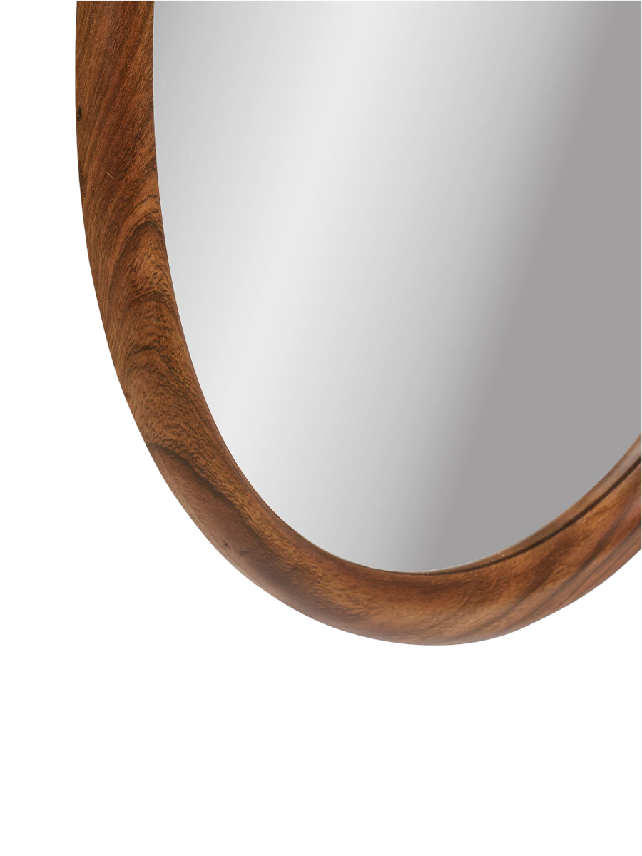 
Miroir mural design « Luxon » avec cadre en bois - 50 x 80 cm