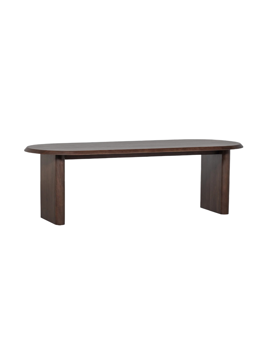 
"Ellips" Oval Solid Wood Designer Dining Table, Various Sizes - 240 x 90 cm