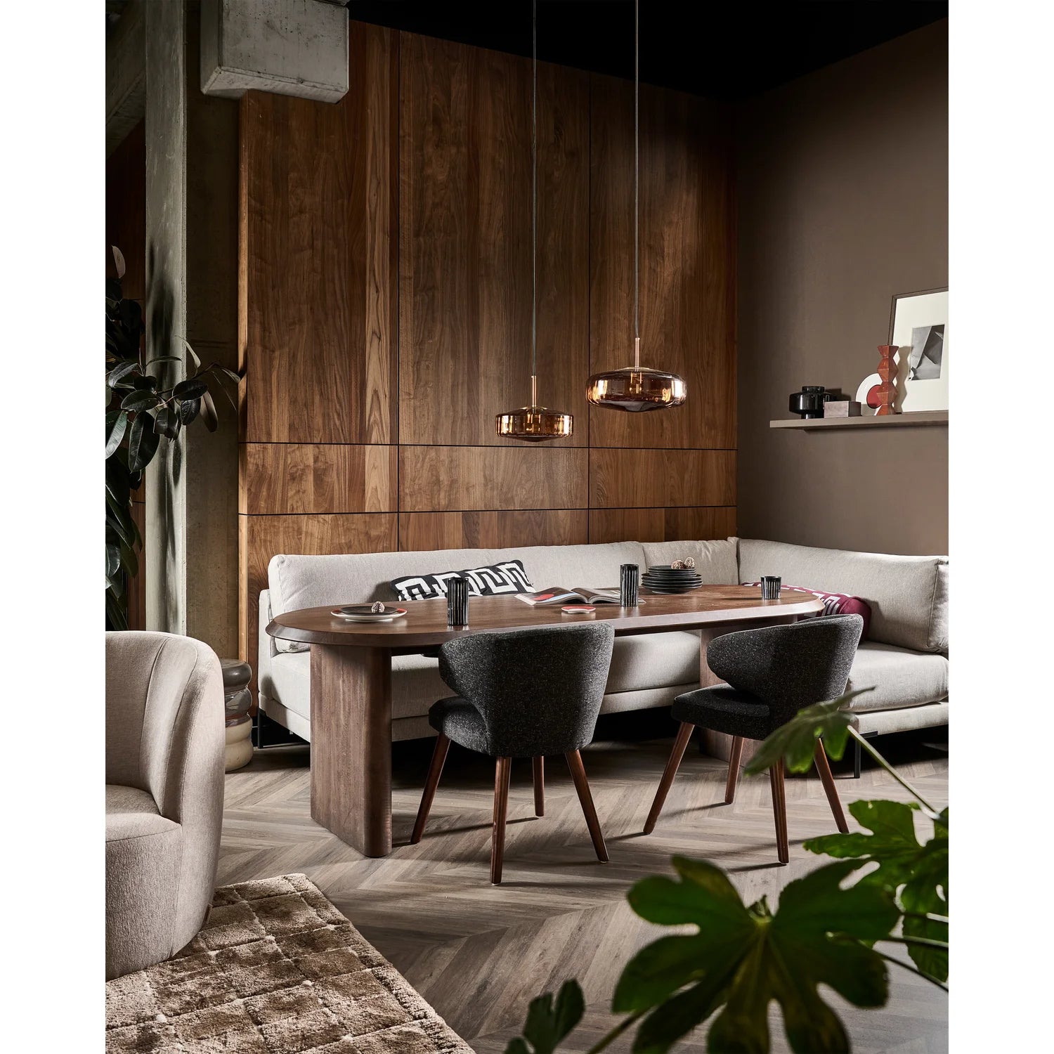 
"Ellips" Oval Solid Wood Designer Dining Table, Various Sizes - 240 x 90 cm