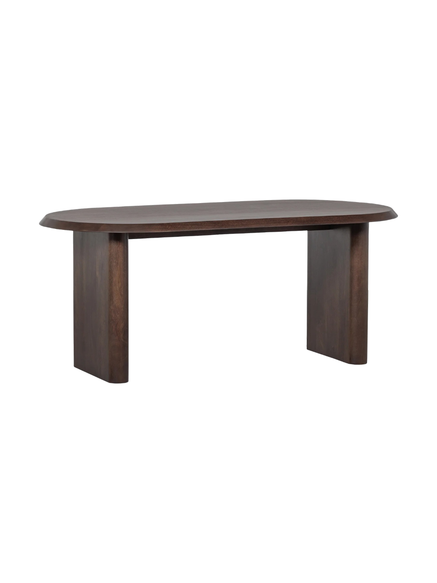 
"Ellips" Oval Solid Wood Designer Dining Table, Various Sizes - 180 x 90 cm