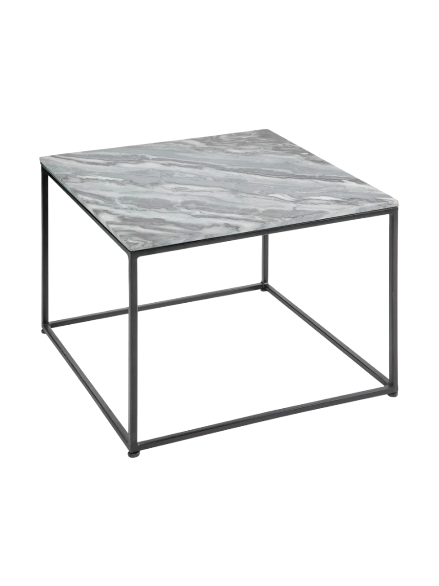 
Tavolino da salotto in marmo „Marble Elements“ 50 x 50 cm - Nero / Grigio marmo
