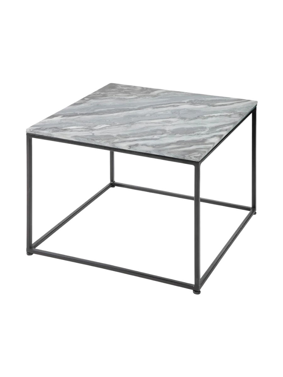 
Tavolino da salotto in marmo „Marble Elements“ 50 x 50 cm - Nero / Grigio marmo