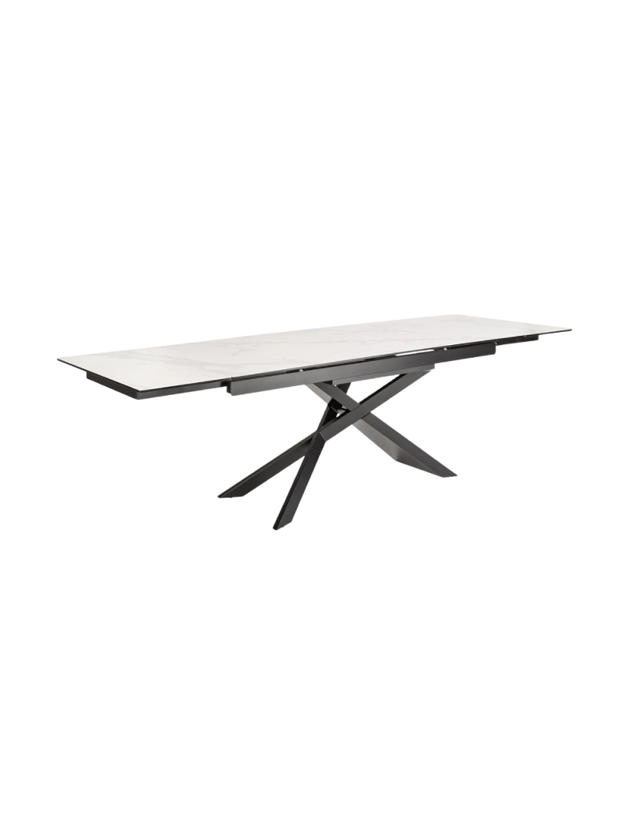 
Tavolo da pranzo allungabile di design „Elefantis“ in ceramica 180-220-260 x 90 cm - effetto marmo chiaro