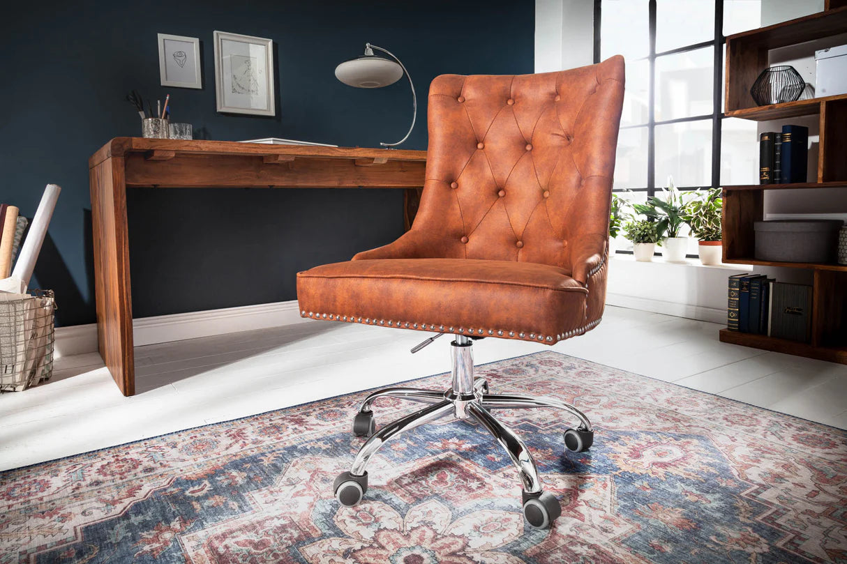 
Chaise de bureau « Victoria » - Cognac