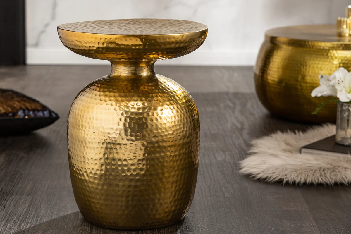 
"Orient" Designer Side Table - Gold