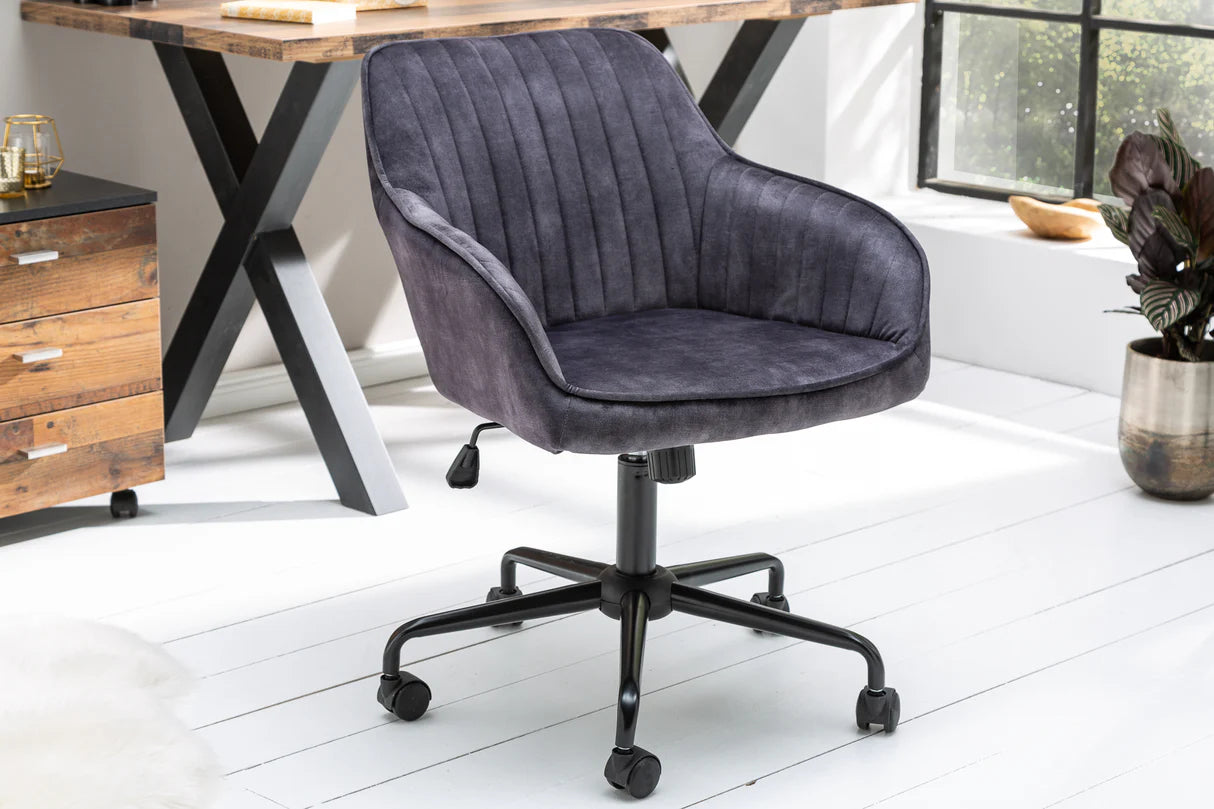 
Fauteuil de bureau design « Turino » - Gris foncé