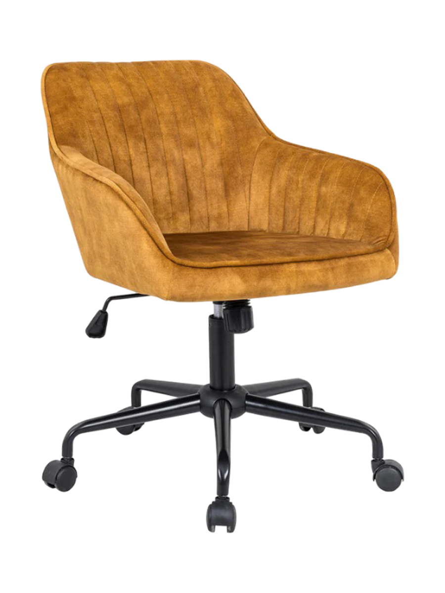 
Fauteuil de bureau design « Turino » - Jaune moutarde