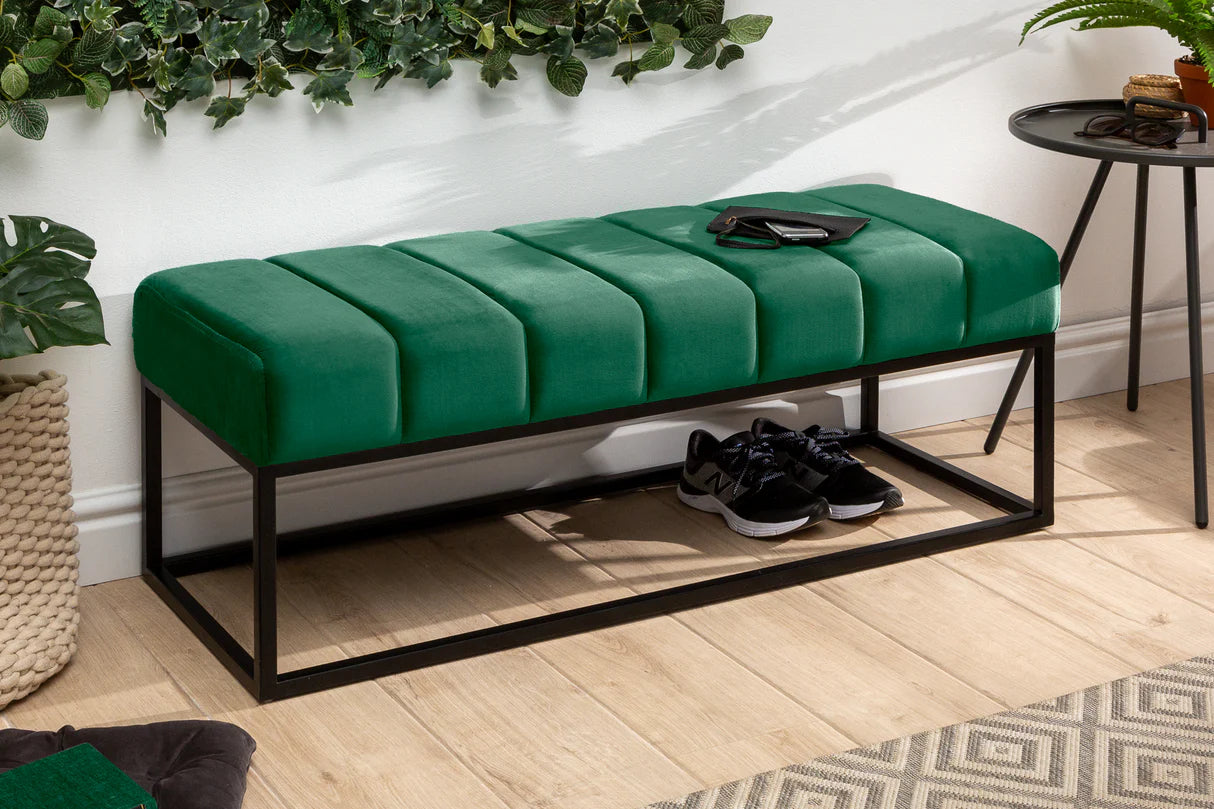 
Banc « Petit Beaute » - Velours vert émeraude