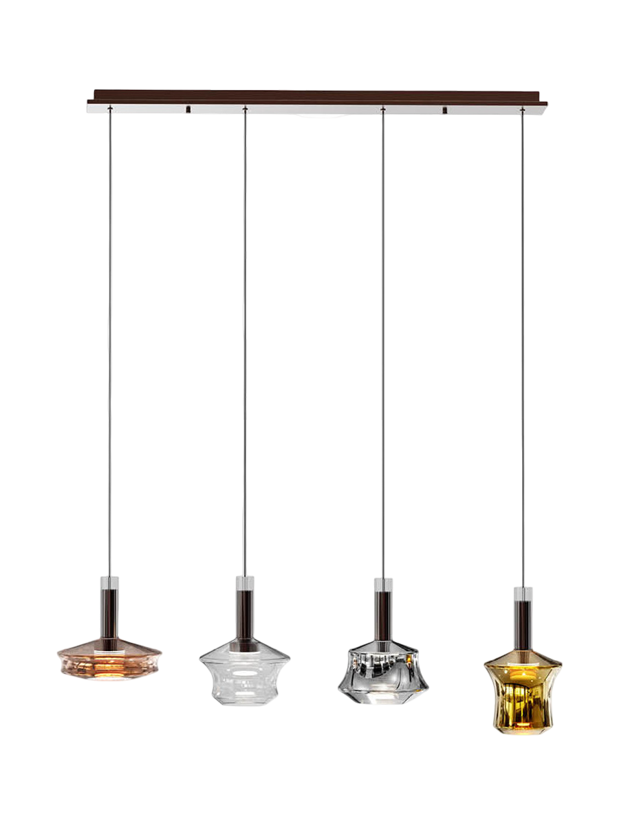 
LED designer pendant lamp “Charlize”, 4-light