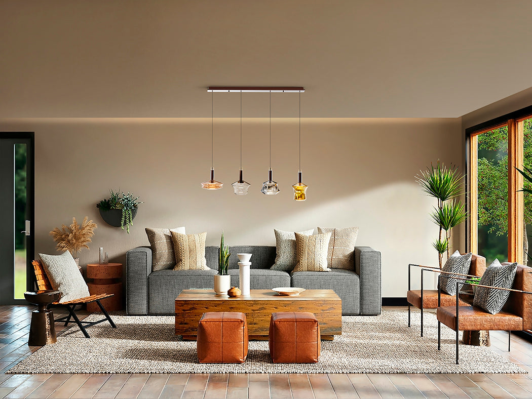 
LED designer pendant lamp “Charlize”, 4-light