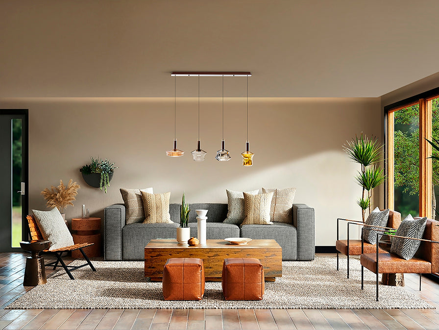 
Lampada a sospensione LED di design „Charlize“, a 4 luci
