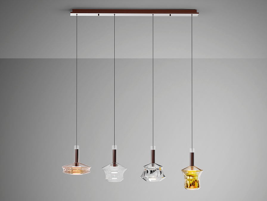 
Lampada a sospensione LED di design „Charlize“, a 4 luci