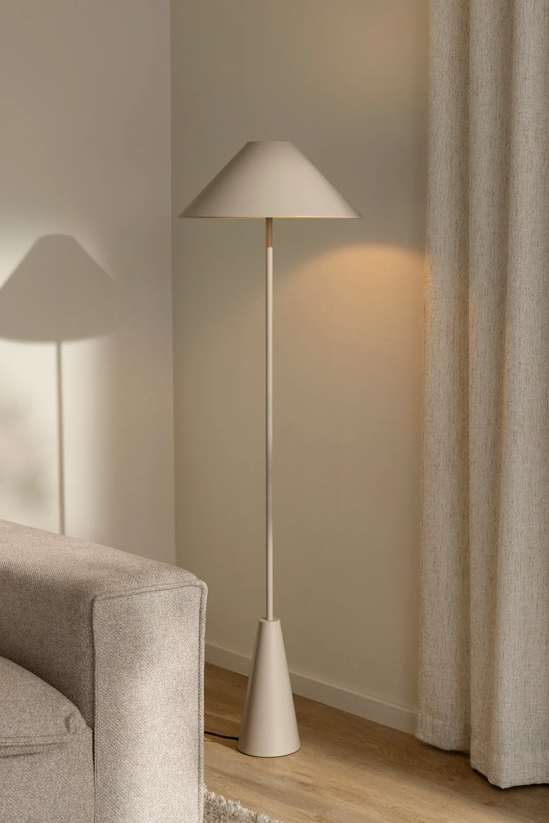 
Lampadaire design « Cannes » Ø 42/ H 140 cm - Beige