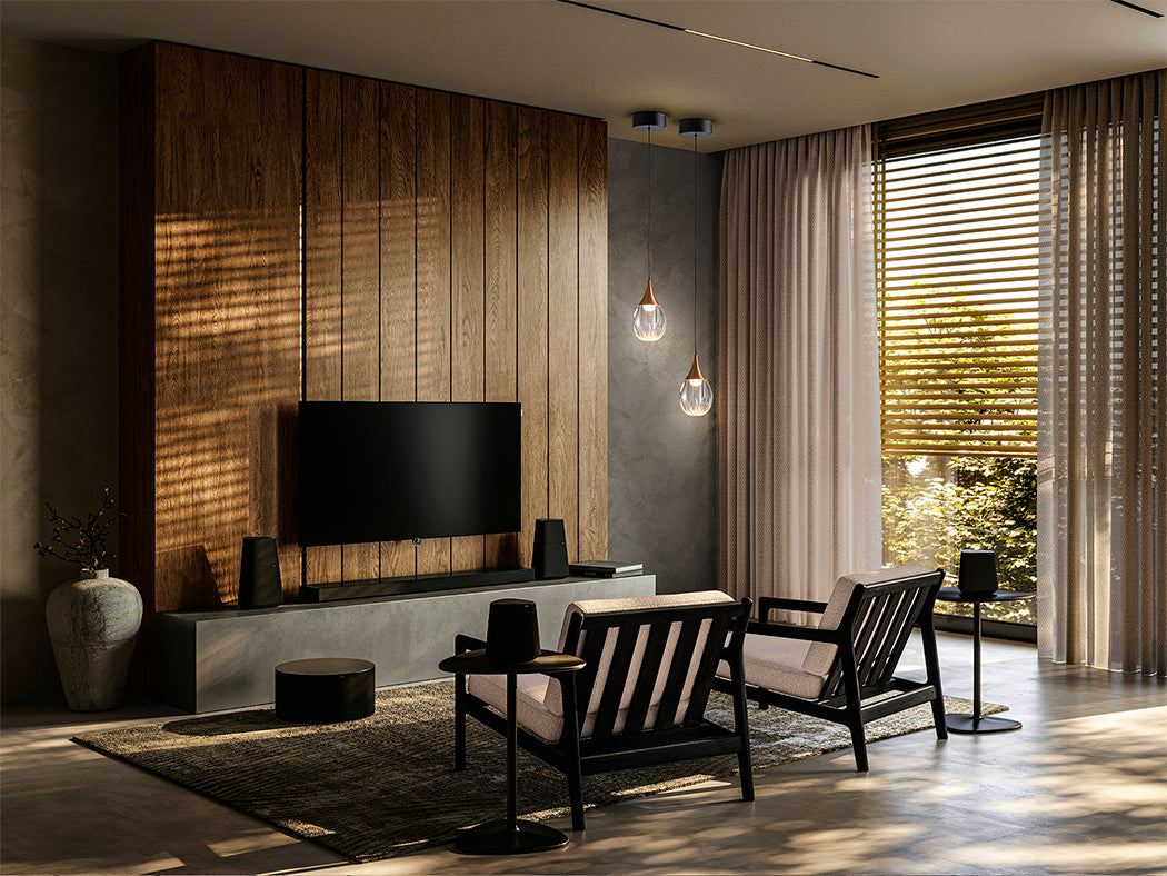 
LED design pendant light “Corina,” single-light