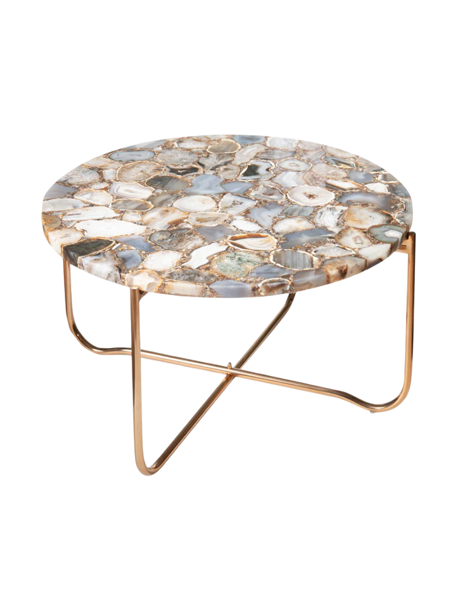 
Tavolino da salotto in marmo „Noblesse“ Ø 62 cm - Achatstein