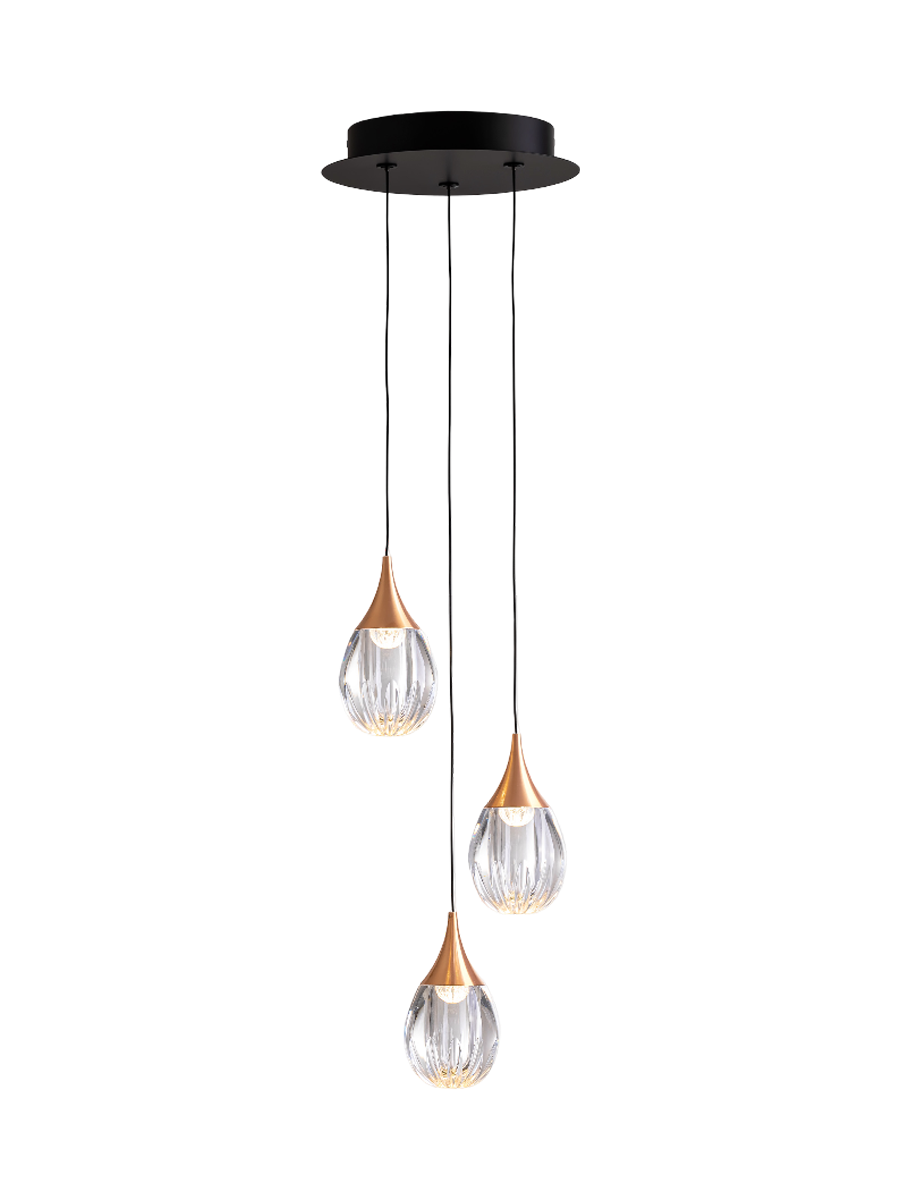 
LED pendant lamp “Corina”, 3-light