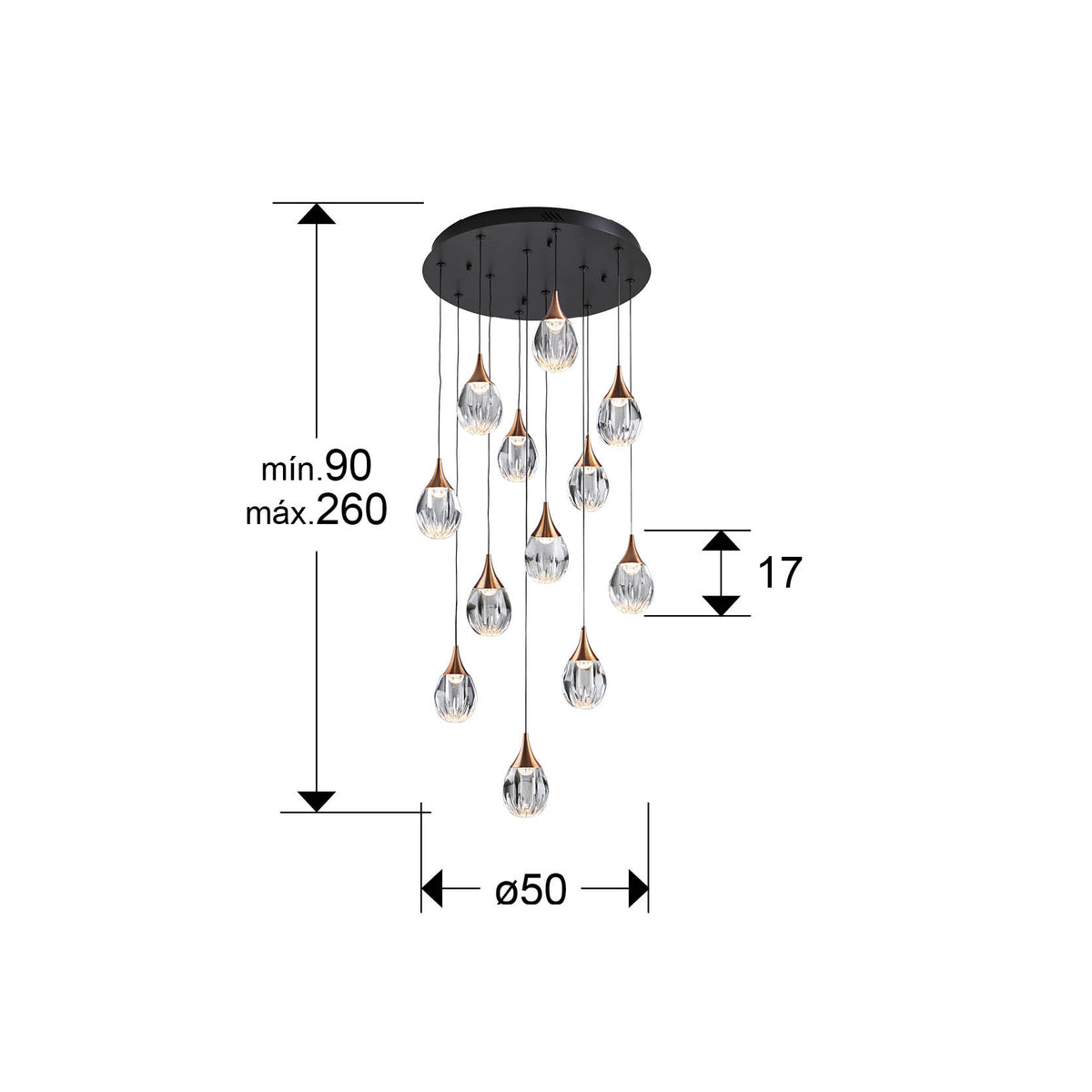
LED Design Galerielampe „Corina“ mit Fernbedienung