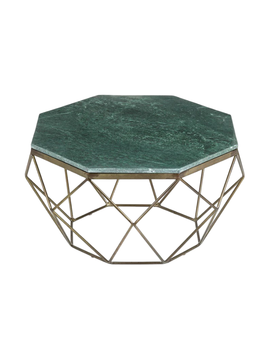 
Tavolino da salotto in marmo „Diamond“ Ø 70 cm - Verde