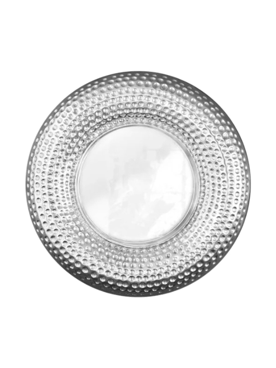 
Runder Design Wandspiegel „Orient“ - Silber