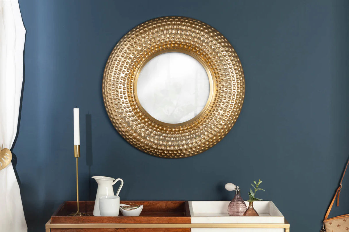 
Runder Design Wandspiegel „Orient“ - Gold
