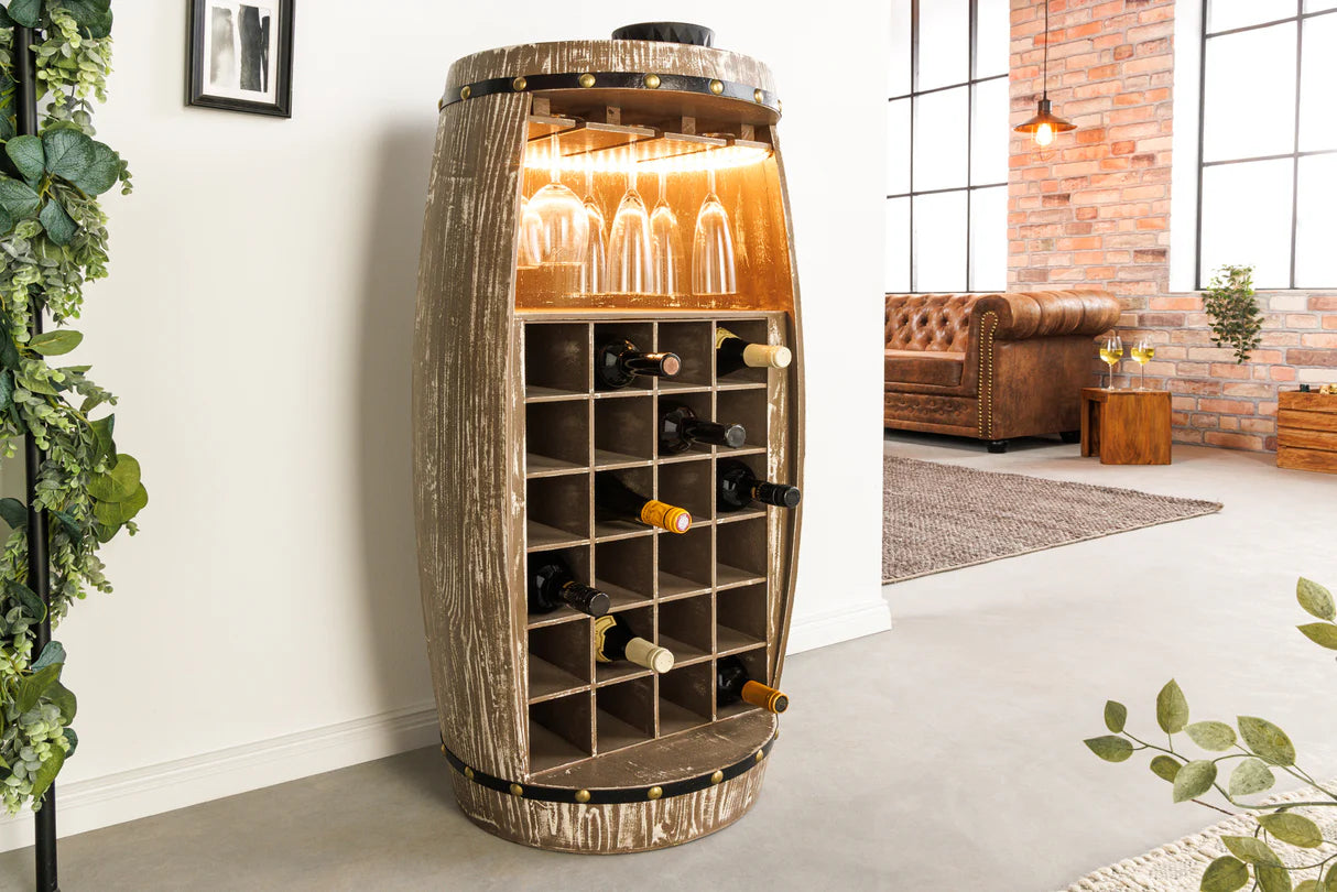 
Massivholz Weinregal „Bodega II“ - Shabby Chic