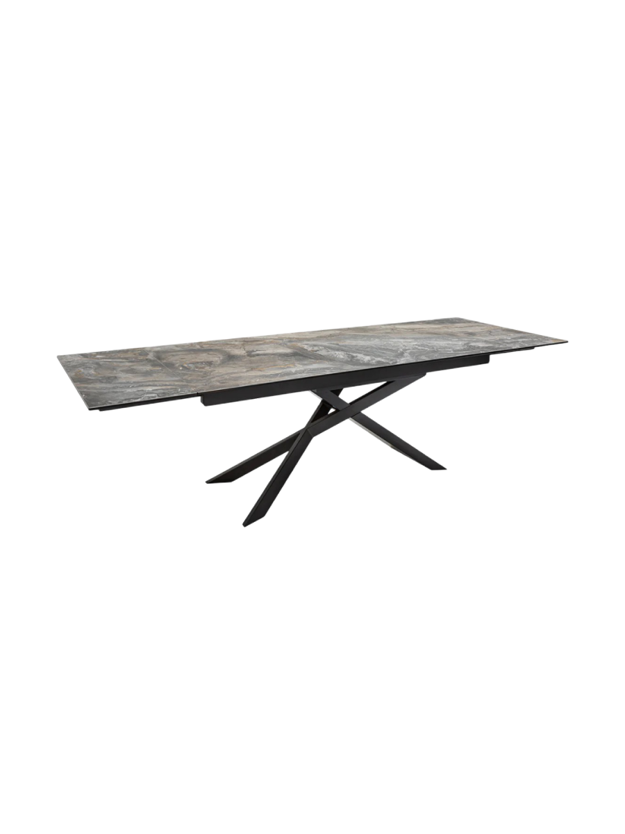 
Tavolo da pranzo allungabile di design „Elefantis“ in ceramica 180-220-260 x 90 cm - effetto marmo scuro