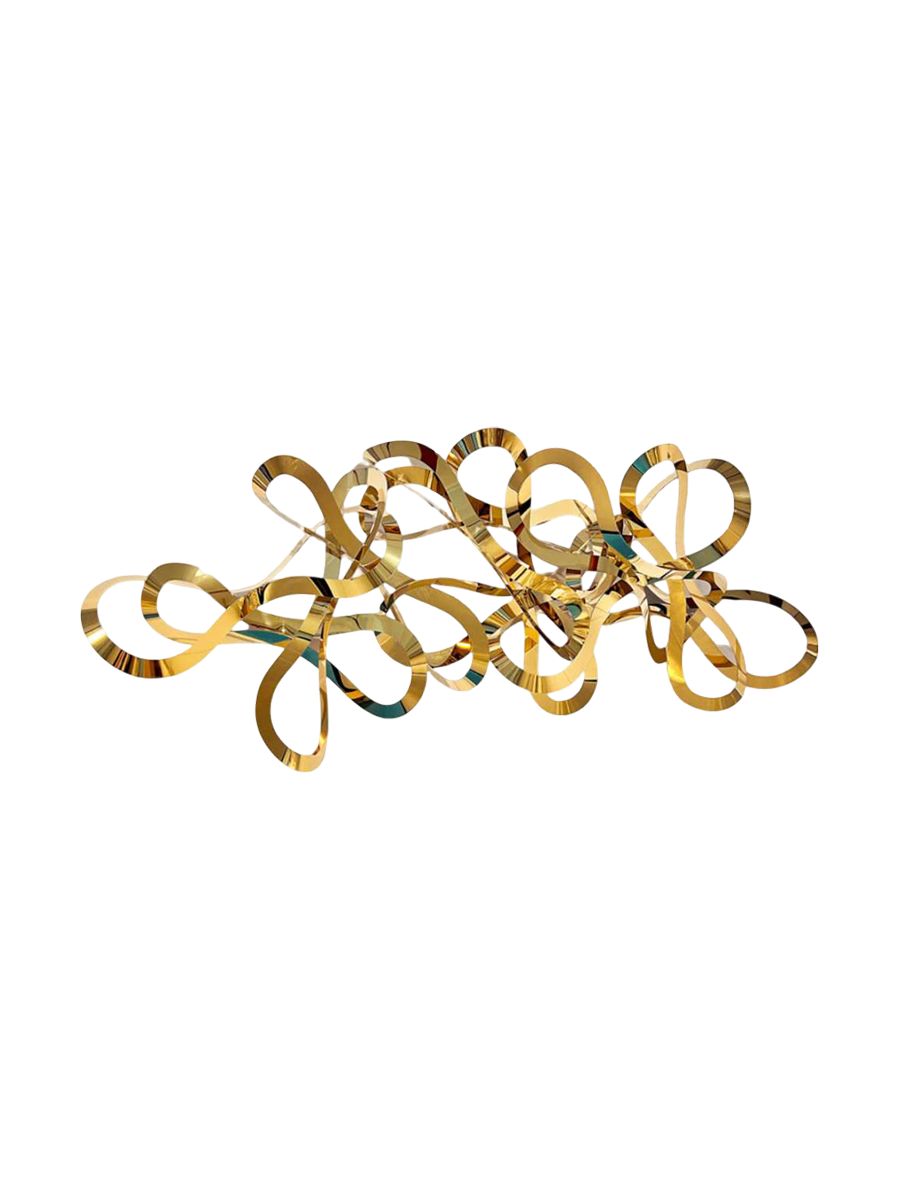 
Design Wandobjekt „Medusa“ aus Edelstahl