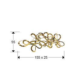 
Oggetto da parete di design “Medusa” in acciaio inox