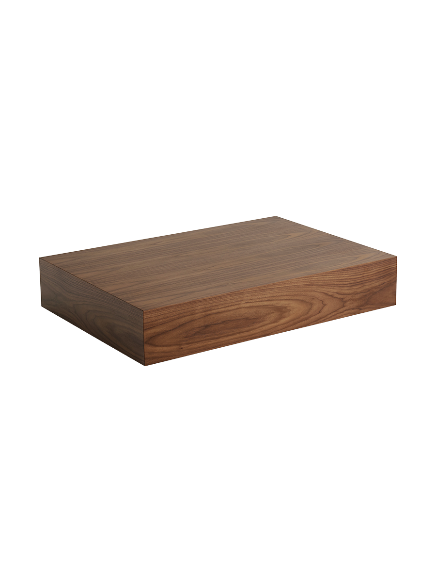 
Table basse design « Mass » Noyer - 103 x 75 x hauteur 21 cm