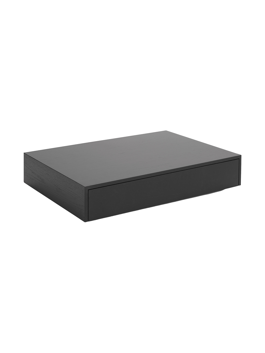
Tavolino da caffè di design “Mass” con cassetto - Rovere Nero / 103 x 72 x Altezza 21 cm