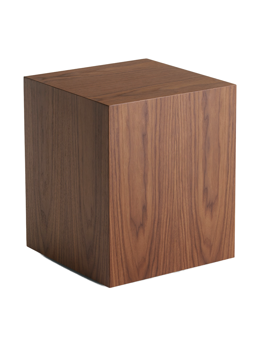 
Designer Side Table "Mass" Walnut