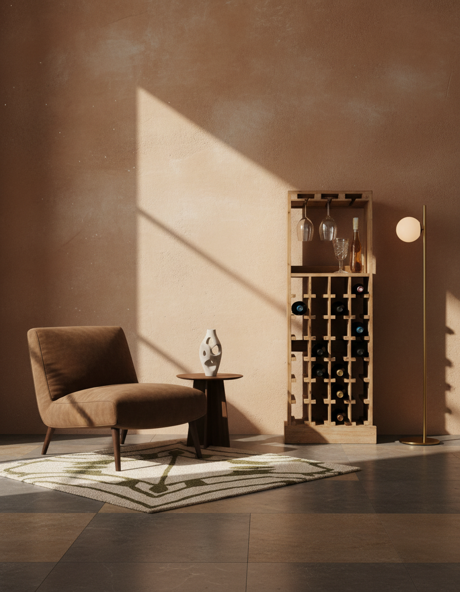 
Solid wine rack "Claude"