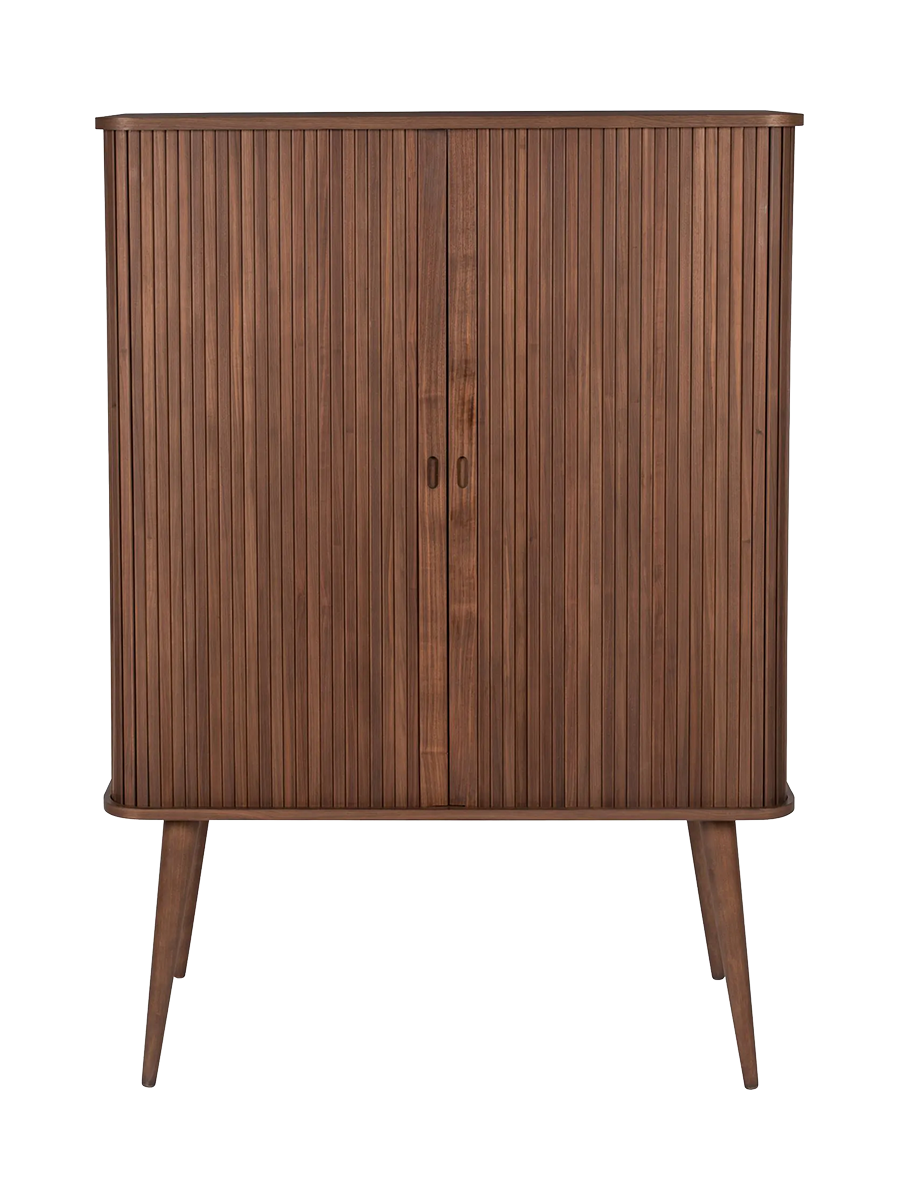 
Grosses Design Highboard „Barbier“ - Nussbaum
