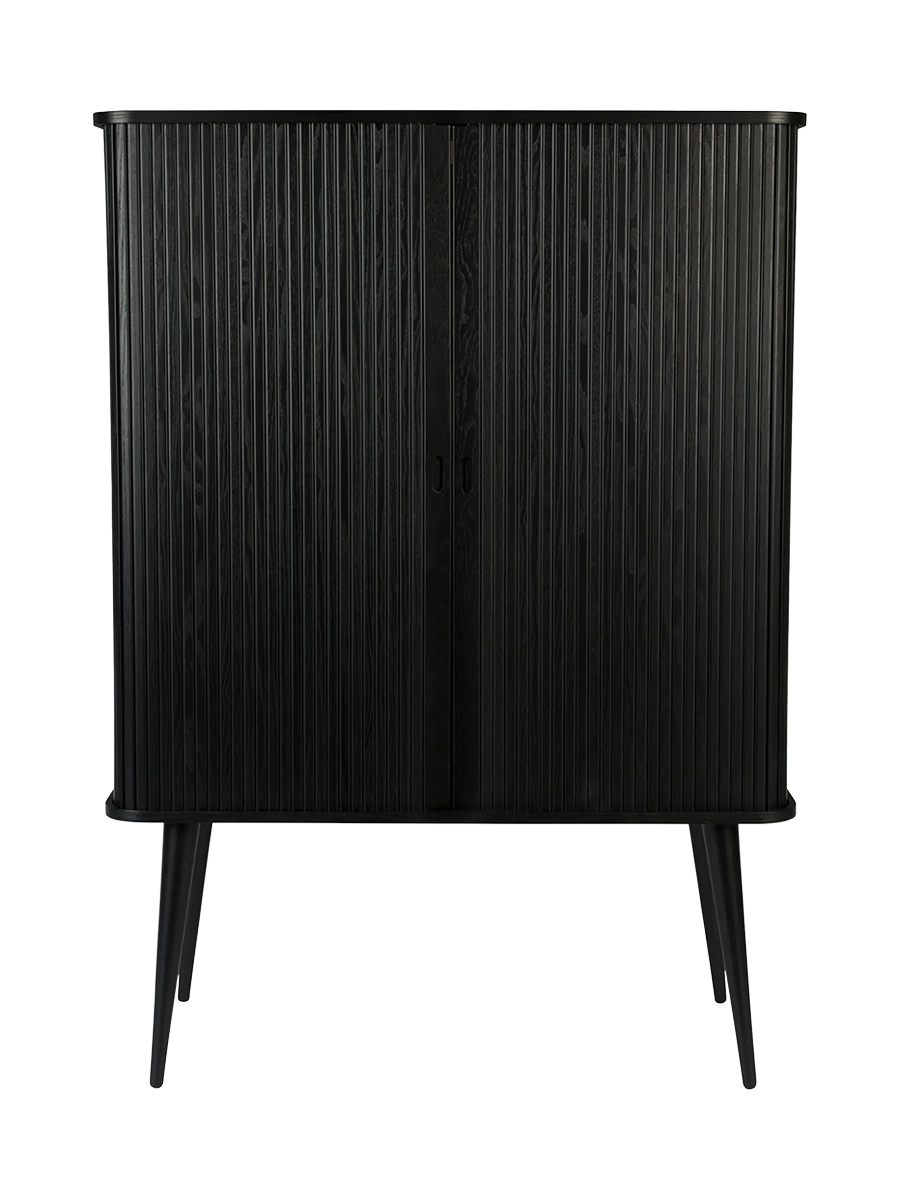 
Grosses Design Highboard „Barbier“ - Schwarz