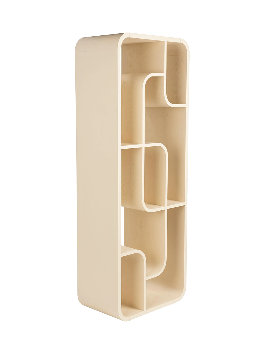 
Massivholz Design Regal „Seven“ - Beige