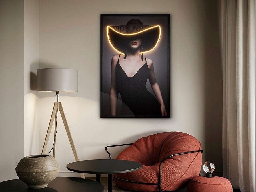 
Quadro da parete di design “Pamela” con illuminazione LED