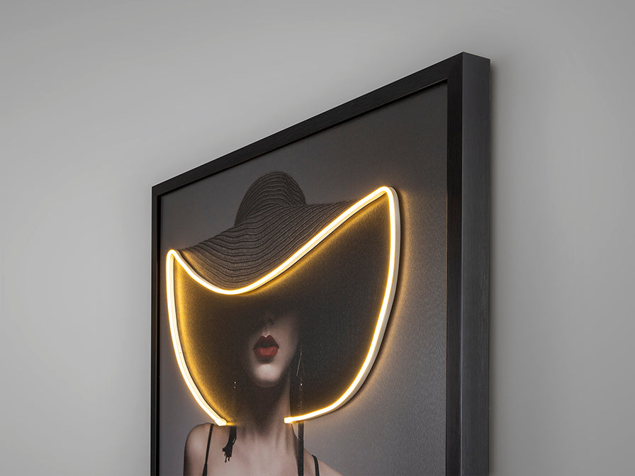 
Quadro da parete di design “Pamela” con illuminazione LED