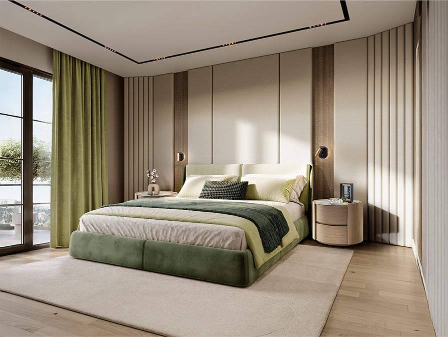 
Design Beistell- & Nachttisch „Enoc“ - Eiche hell