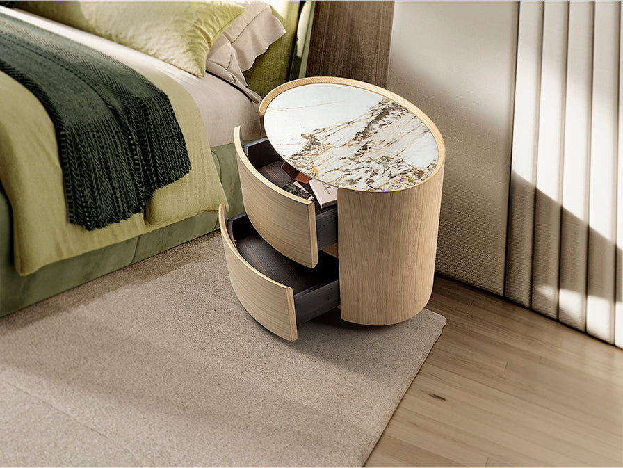 
Design Beistell- & Nachttisch „Enoc“ - Eiche hell
