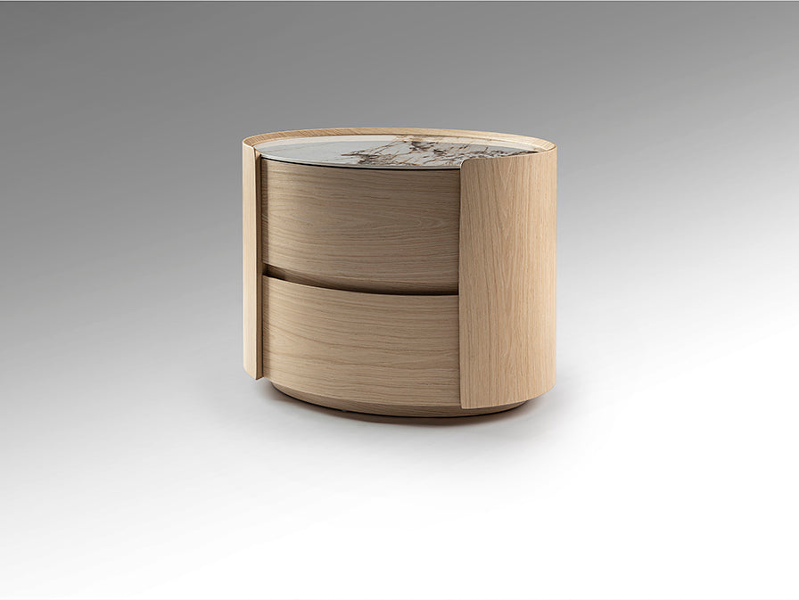 
Design Beistell- & Nachttisch „Enoc“ - Eiche hell