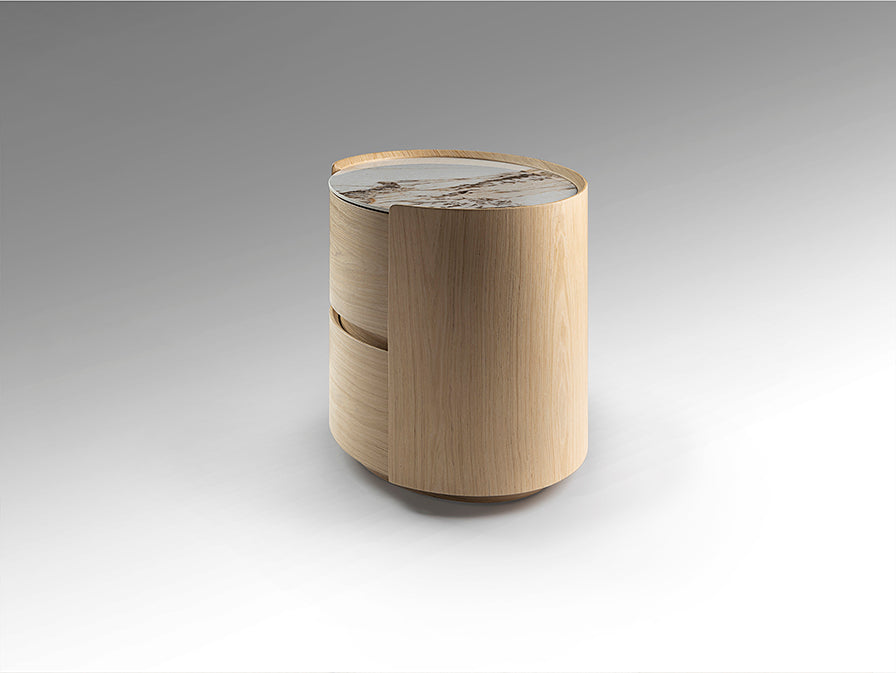 
Design Beistell- & Nachttisch „Enoc“ - Eiche hell