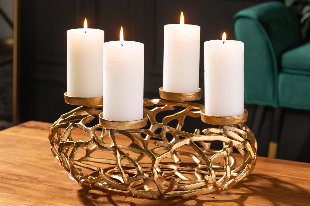 
Couronne de l'Avent ronde « Georgious » 4 bougies