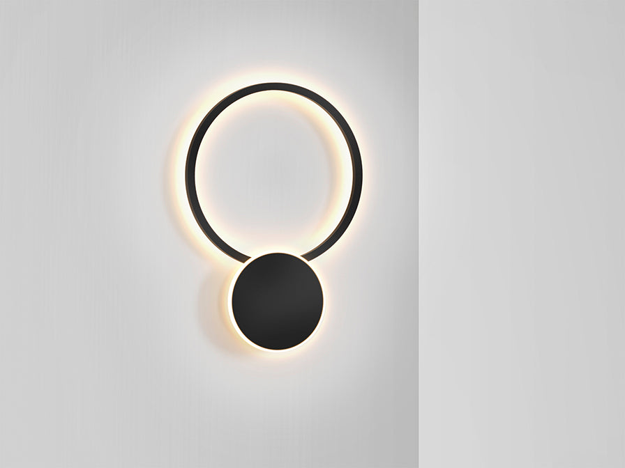 
Dimmbare LED Design Wandlampe „Omnio“ - Schwarz