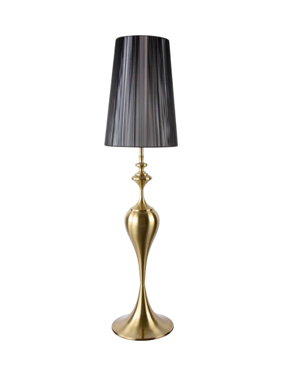 
Lampada da terra di design «Lucie» - Nero / Oro