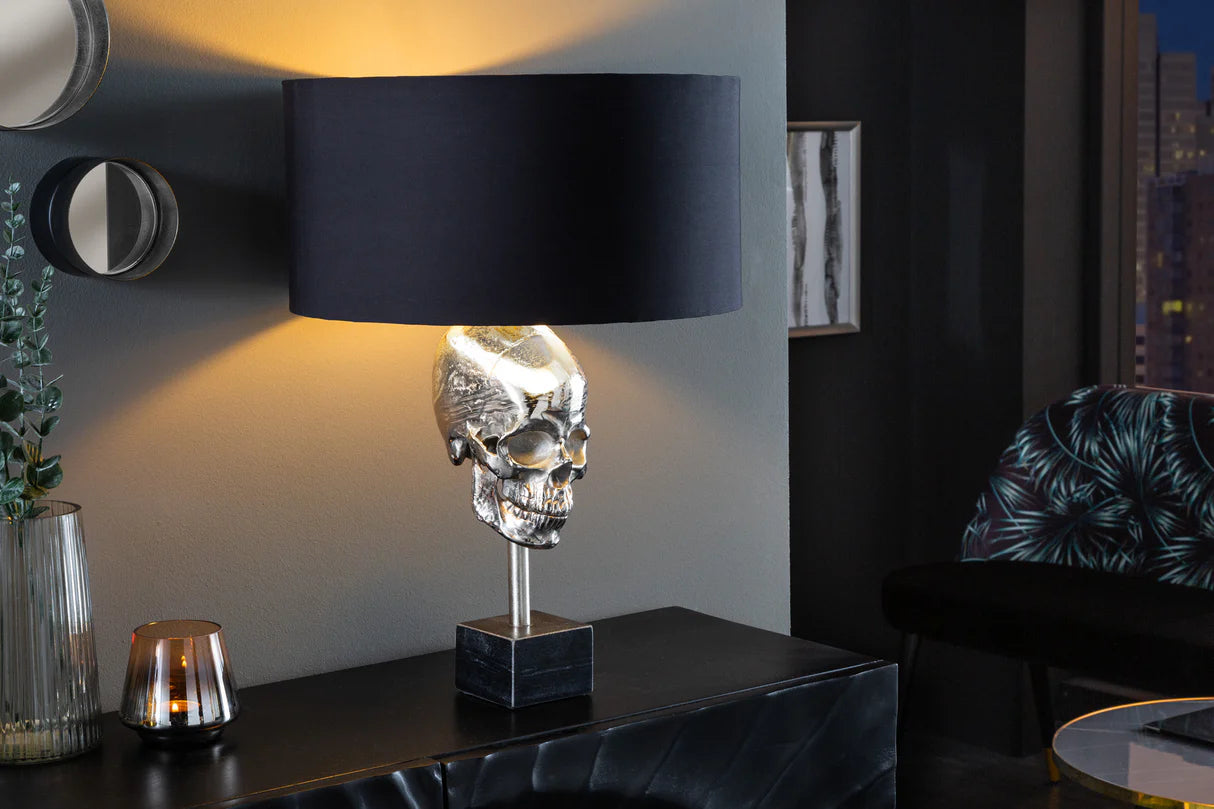 
"Skrull" Design Table Lamp - Silver